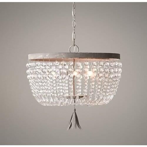 French retro Princess Room chandelier bedroom Crystal Chandelier