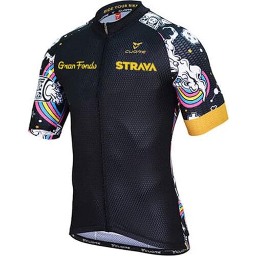 STRAVA Cycling Jersey Mountain Bike Men Cycling Shirt 2021 Summer Breathable Male Short Sleeves Racing Road Bicycle Clothing
