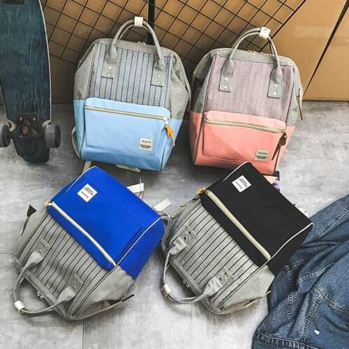 Canvas hit-and-shoulder bag Korean version bag stylish bag large-capacity travel backpack Bag Rugzak backpack women bookbag