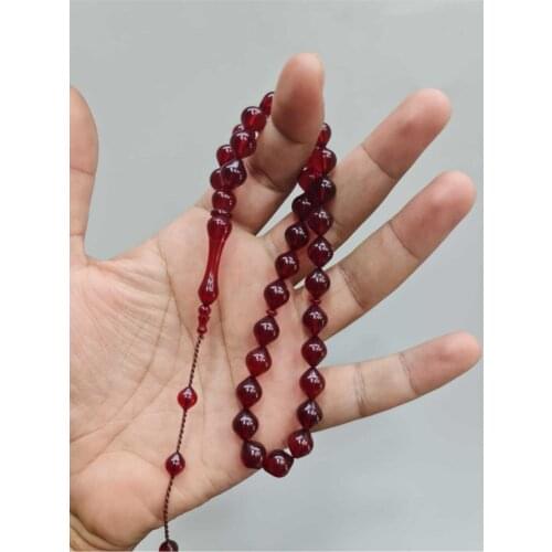 Islamic Tasbih Muslim Rosary Beads 33 Prayer Rosary For Men Bracelet For Men Accessory amber oltu amber stone Handmade Turkey