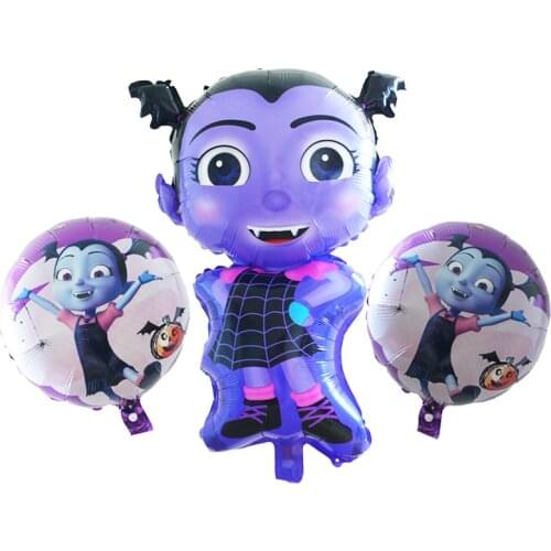 Nicro New Vampirin Princess Little Girl Balloon Skull Pumpkin Halloween Party Balloon Childrens Toy Birthday Party Decor Supply