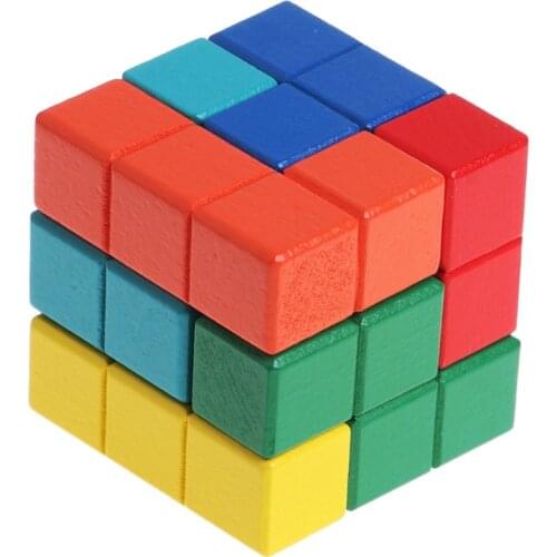 New Tetris Game Magic Cube Puzzles For Children Hobby Jigsaw Other 3D Wooden Puzzle Montessori Educational Toys Brain Teaser Toy