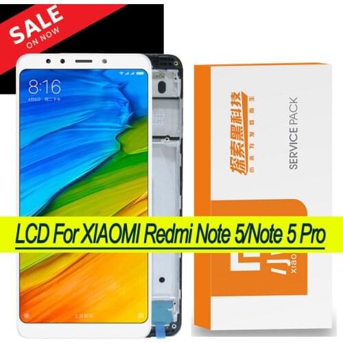Original 10-Touch LCD with Frame for Xiaomi Redmi Note 5 Pro LCD Display Screen for Redmi Note 5 LCD Snapdragon 636 Repair Parts