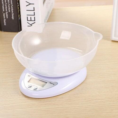 Portable 5kg 1g Digital Scale LCD Electronic Scales Steelyard Kitchen Scales Postal Food Balance Measuring Weight Libra