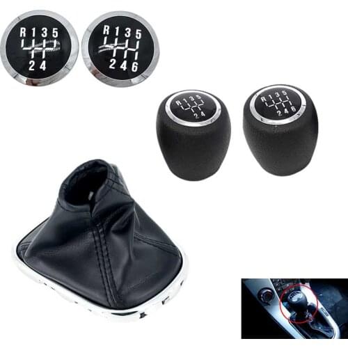 5/6 Speed Manul Gearbox Shift Knob shifter Stick Gaiter Boot Cover Case Frame For 2008-2012 Chevrolet Chevy Cruze Interior Parts
