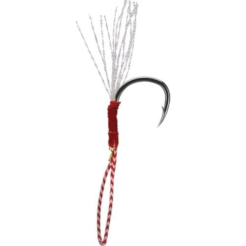 5pcs/fishing High-carbon steel Wobbler fish hooks12#/14#/16# Artificial crank soft lure feather Barbed fish hook Fishing tackle