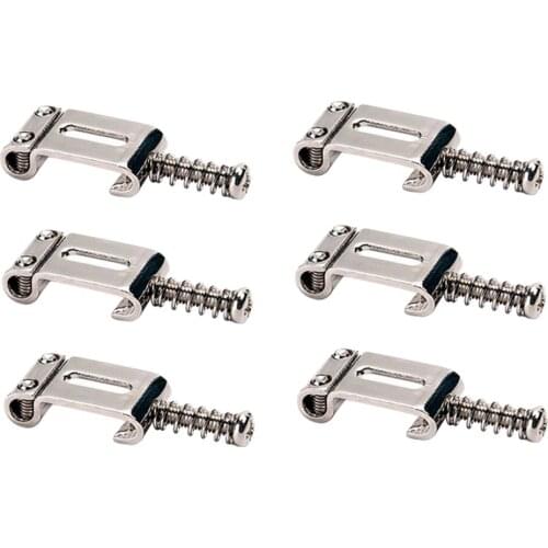 6x Metal Tremolo Bridge Saddle Set For ST Electric Guitar Parts