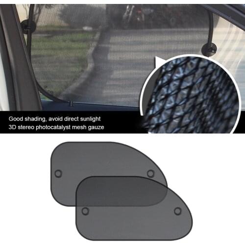Car Window Sunshade for Front Rear Window Rear Windshield Sun Shade Suction Cup Sun Protection Mesh for Baby Kids Wholesale
