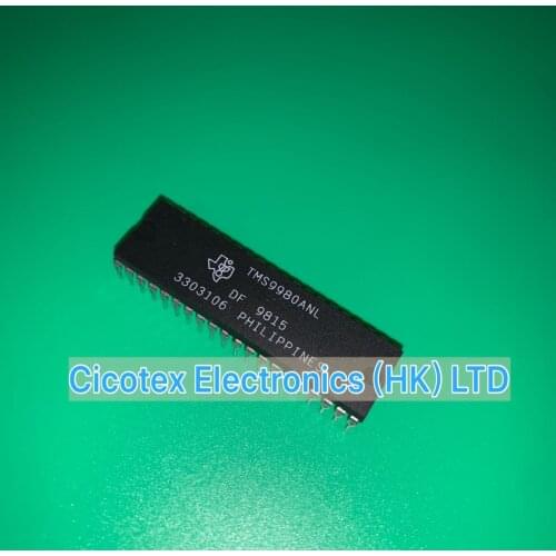 TMS9980ANL PDIP40L TMS9980 ANL SINGE-CHIP 16-BIT CENTRAL PROCESSING UNIT (CPU) WHICH HAS AN 8-BIT DATA BUS TMS9980A-NL TMS 9980