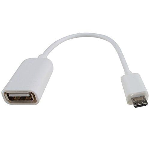 USB data lines OTG MICRO USB data lines phone lines usb OTG adapter cable (White)