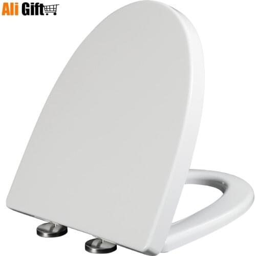V-shaped Toilet Cover General Purpose UF Toilet Seat Cover for Household Use Slow-down Toilet Seat Length 42 To 48cm Width 37cm