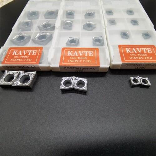 KAVTE Aluminum Carbide Insert CCGT120408 CCGT120404 CCGT120402 CCGT09T304 CCGT09T302 CCGT09T308 CCGT060208 CCGT060204 CCGT060202