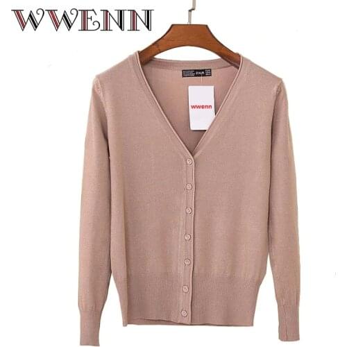WWENN Women's Knitted Cardigans