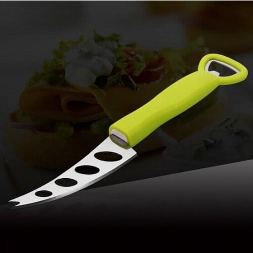 1PC Stainless Steel Cheese Slicer Cheese Plane Grater Cheese Cutter Knife with Bottle Opener KX 185