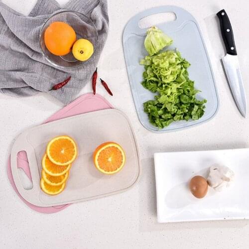 1PC Chopping Board Popular Healthy Kitchen Bar Accessories Wheat Straw Cutting Block Non Slip