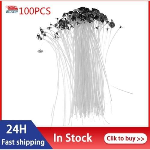 100Pcs Candle Wax Wick Sustainer Cores Tabs DIY Candle Making Pure Cotton Wicks Candle Accessories 9/15/20cm Kaarsen Maken