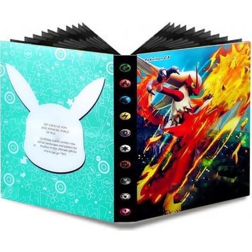 240Pcs TAKARA TOMY Game Cards Album Book Collections Pokemon Holder Album Toys Binder Folder Top Loaded List Toys Gift for kid
