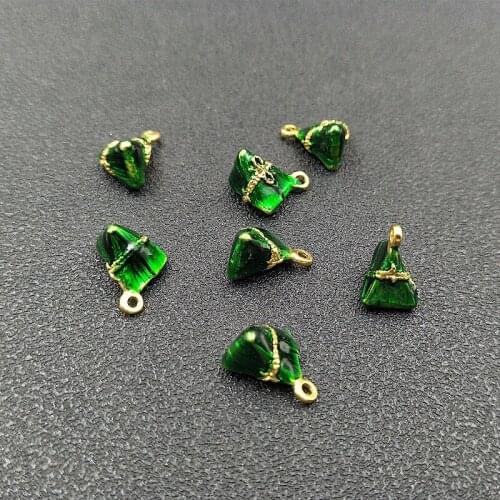 30 PCS 11mm Metal Alloy Drop Oil Pendant DIY Accessories For Jewelry Making