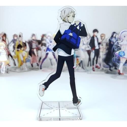 Anime Bungou Stray Dogs Atsushi Nakajima Dazai Chuya Ryunosuke Acrylic Stand Model Figure Desktop Decor Toys