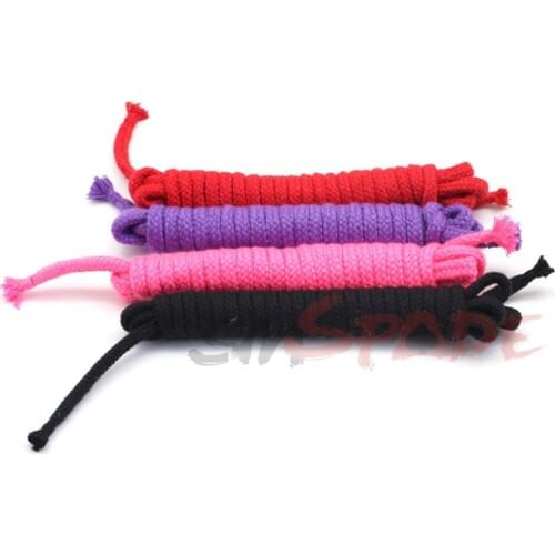 SMSPADE 2pcs 3m long bondage rope,adult sex restraint rope,Shibari cotton rope,0.8cm thick strong fasten rope for couples