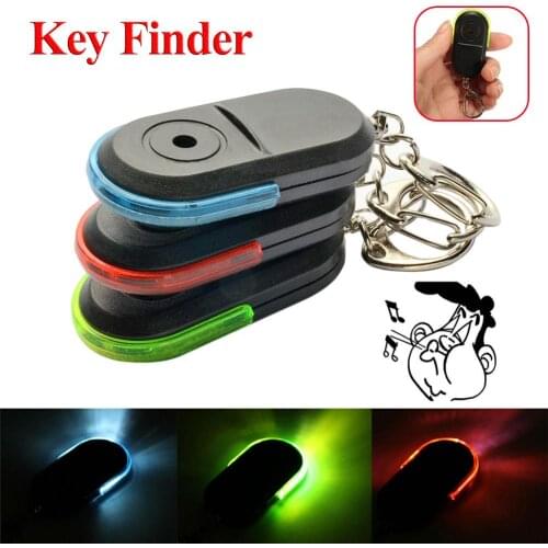 Car Keyring Tool Mini Anti-lost Whistle Key Finder Flashing Beeping Remote Kids Key Bag Wallet Locators Child Alarm Reminder