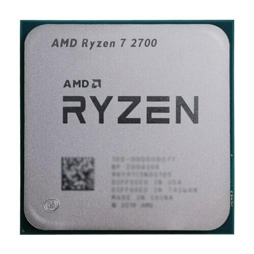 AMD Ryzen 7 2700 2700 3.2 GHz R7 eight core CPU processor L3 = 16 m 65 w YD2700BBM88AF AM4 new socket, no fan