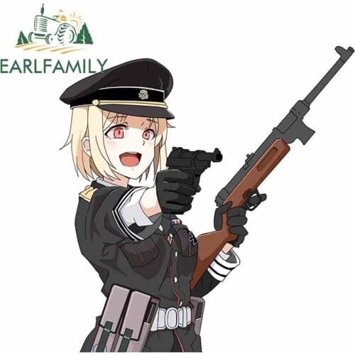 EARLFAMILY 13cm x 12.7cm for Lucky_7, An Ominous Follower Indeed Waterproof Car Decals Bumper Window Stickers Occlusion Scratch