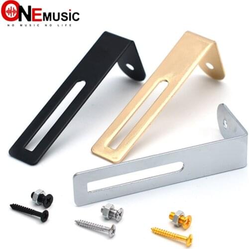 Guitar Pickguard Mounting Support Bracket and screws for Electric Guitar Black-Gold-Chrome