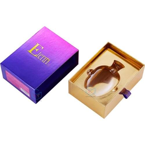 Custom luxury packaging rigid drawer gift boxes for perfume