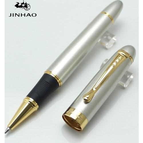 JINHAO X450 Silver Metal And Gold Roller Ball Pen Kawaii Fashion school&office supplies pen for writing pens