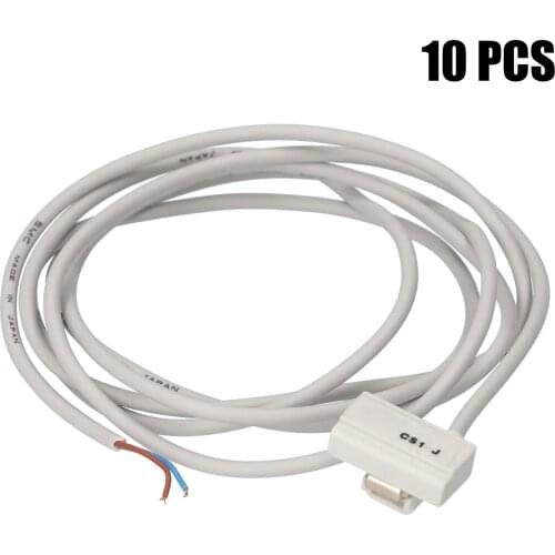 10 Pcs Magnetic Reed Sensor Switch D-A93 DC AC 5-120V 100mA Normally Opened for Pneumatic Air Cylinder