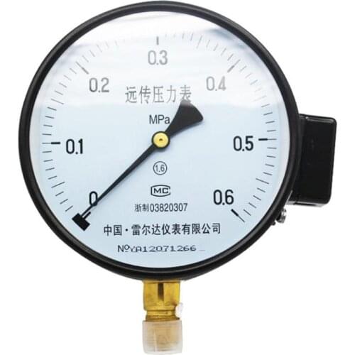 150mm Resistance Pressure Gauge Remote Transmission Frequency Converter Pressure Gauge M20*1.5