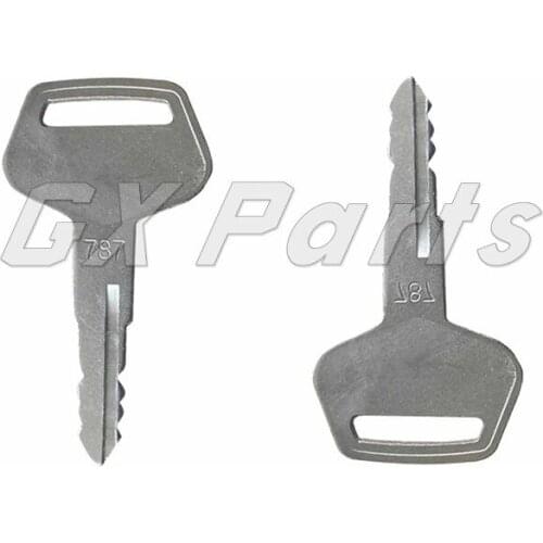 2PCS Ignition Keys 787 Starter Keys Set For Many Komatsu Kalmar Dressta Sakai Caterpillar Heavy Equipment
