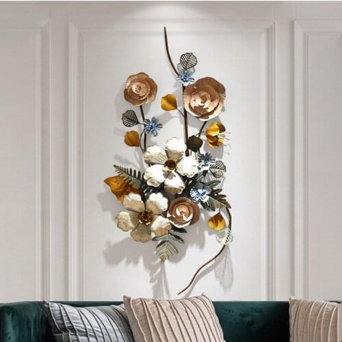 European Style Living Room Wall Decoration Pendant Three Dimensional Wrought Iron Wall Decoration Wall Restaurant