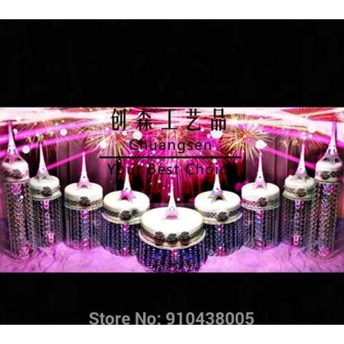 New acrylic cake stand set,wedding centerpiece party table flower holder christmas decorating cake tools,party dessert stand