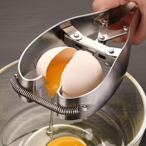 Durable Raw Boiled Egg Shell Opener Scissor Practical Stainless Steel Cutter Household Kitchen Cooking Accessories
