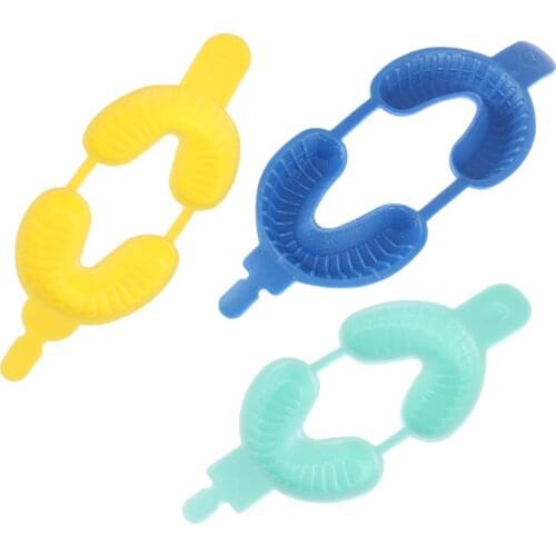 20pcs Dental Disposable Tray Fluoride Foam Impression Trays Large Medium Small Size Dentistry Instrument Dentist Materials