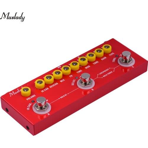 Muslady CUBE BABY Portable Multi-functional Electric Guitar Combined Effects Pedal with Phone Recording Wireless Music Playback