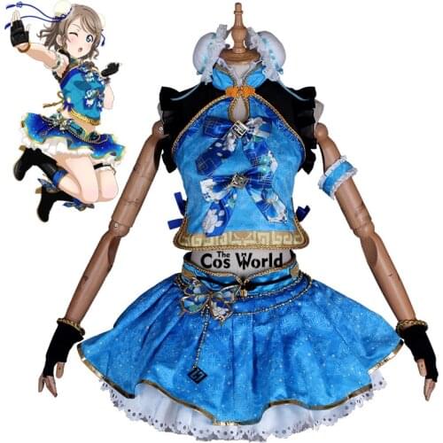 LoveLive!Sunshine!! Aqours Watanabe You Cheongsam Awaken Tops Dress Uniform Outfit Anime Cosplay Costumes