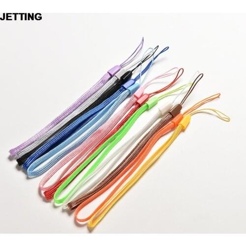 JETTING Nylon wrist hand cell phone mobile chain straps keychain Charm Cords DIY Hang Rope Lanyard neck Random Color 20Pcs