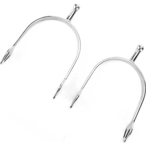 Drinking Bowl chicken feeder Stainless Steel Horse Spurs Round Head English Spur Harmless to The Horse for Horsemanship Lovers