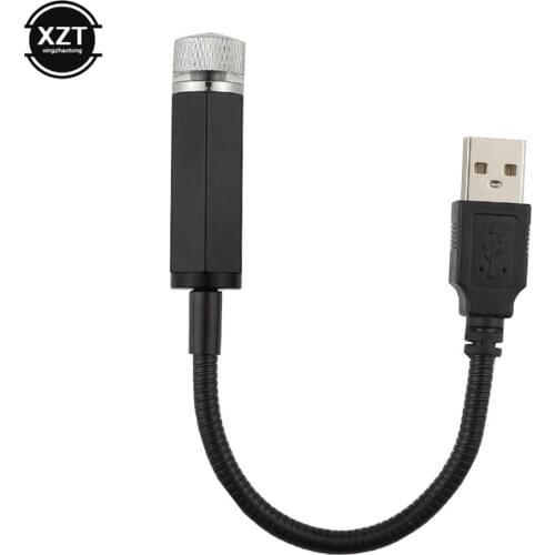 Blue LED Car Roof Star Night Light Projector Atmosphere Galaxy Car Lamp USB Decorative Lamp Adjustable Car Light