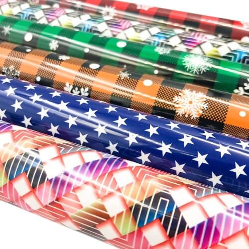 Sunice Christmas Snowflake Heat Transfer Vinyl DIY Film Iron On For Clothes H-tv Shirt High Elastic Decor Film 50cmx100cm