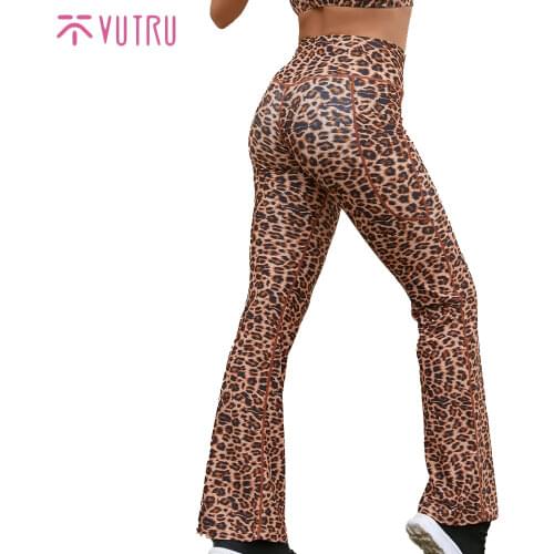 VUTRU Women Joggers Flare Pants Leopard Printed Trousers Female Sweatpants Flared Wide Killer Legs Pants Yoga Pant Plus Size XXL