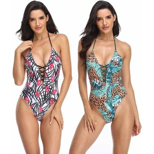 Swimsuit Women Bikini 2021 Mujer One Piece Swimsuit Bikini With Color Leopard Print Bathing Suit Swimming Suit For Women Biquini
