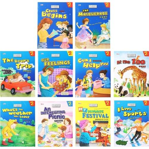 10 Books/Set Children Enlightenment Picture Book Comic-style Illustrations Early Education Tales Series Reading Story Book