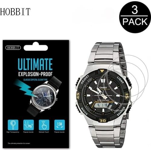 3Pack Explosion-Proof Screen Protector LCD Film For Casio Digital Watch AQ S810 AQ-S810W-1A 3A 1B 4A AQS800WD-1EV AQS810W-3AVCF