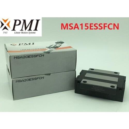 4pcs/lot Original Taiwan PMI MSA15E-N MSA15ESSFCN linear guideway sliding block Carriage for CO2 laser machine MSA15E