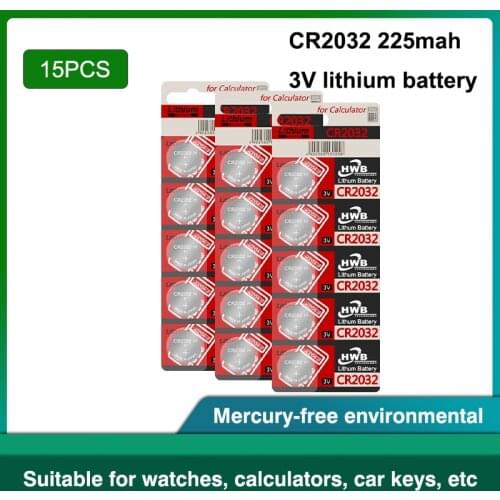 15Pcs original brand new battery for maxell cr2032 3v button cell coin batteries Suitable Supports Watch