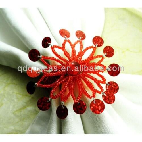 Aliexpress sold beaded wedding napkin ring